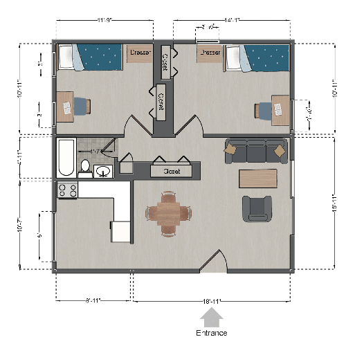 Grand Forest Double Apartment floor plan