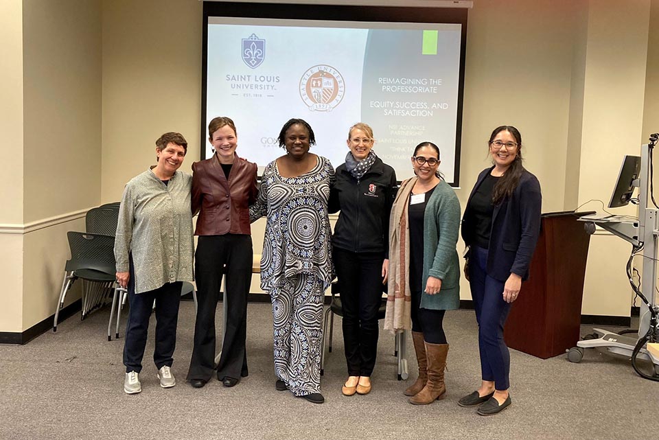 Seattle University partners visited the SLU campus on Thursday, Nov. 9, to engage with key stakeholders to more fully consider ways in which SLU can expand and enhance its conceptions of — and evaluation and reward for – faculty work in these two broad areas. Photo submitted.