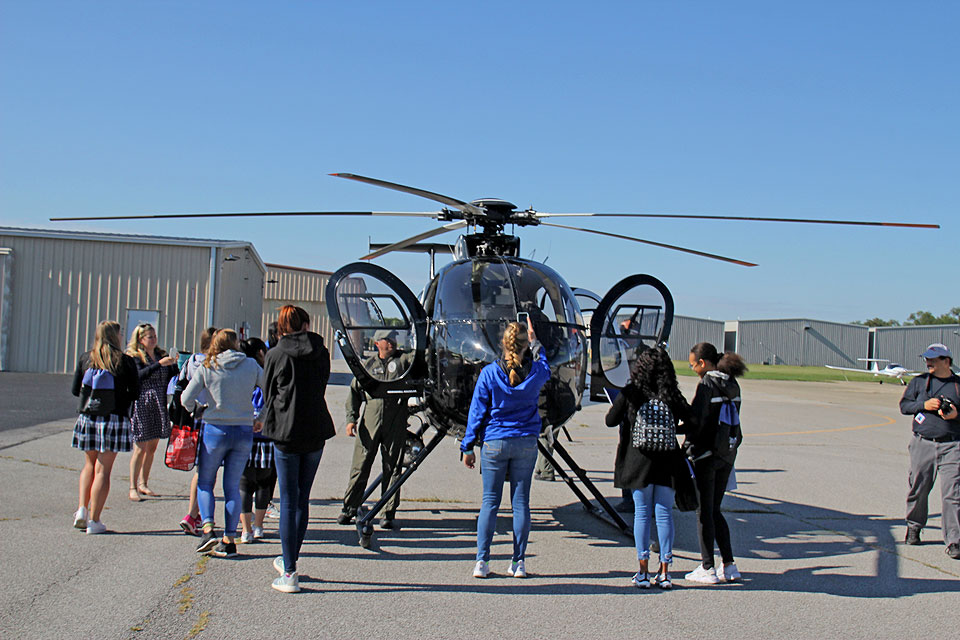 Girls explore careers in aviation